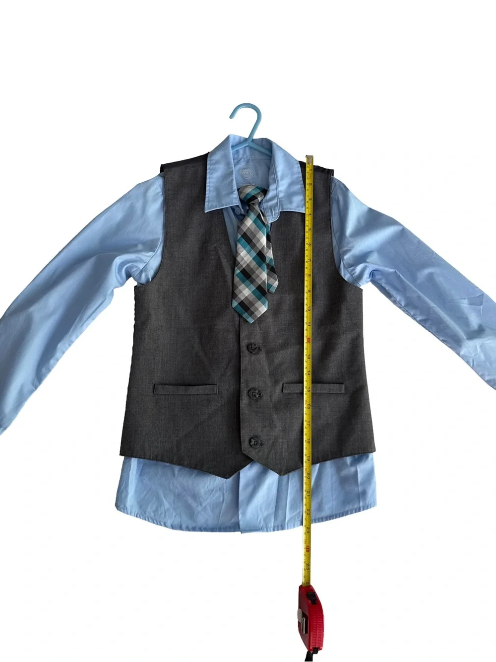 WONDER NATION Boy’s 10 Blue Gray Four-Piece Preppy Special Occasion Suit